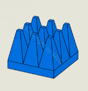 Broadband Pyramidal Absorber with Truncated Tip